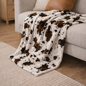 Plaid in MicroPile con Borsa Coordinata - Cow