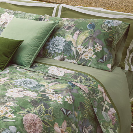 Completo Lenzuola in Raso Di Cotone Fantasia - Protea
