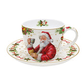 Tazza da Tè con Piattino in Porcellana - Magic Christmas 