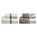 Set 2 Coppie in Spugna di Cotone con Balza in Percalle - Romance