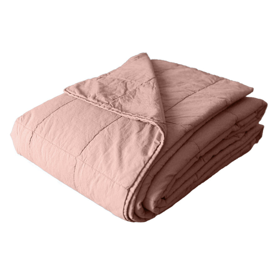 Trapuntino Leggero in Percalle di Cotone StoneWashed - Husky