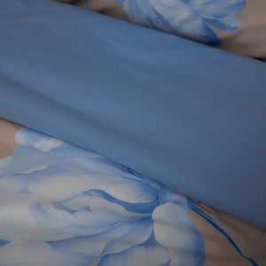 Parure Copripiumino in Percalle di Cotone Fantasia Floreale - Rosewood