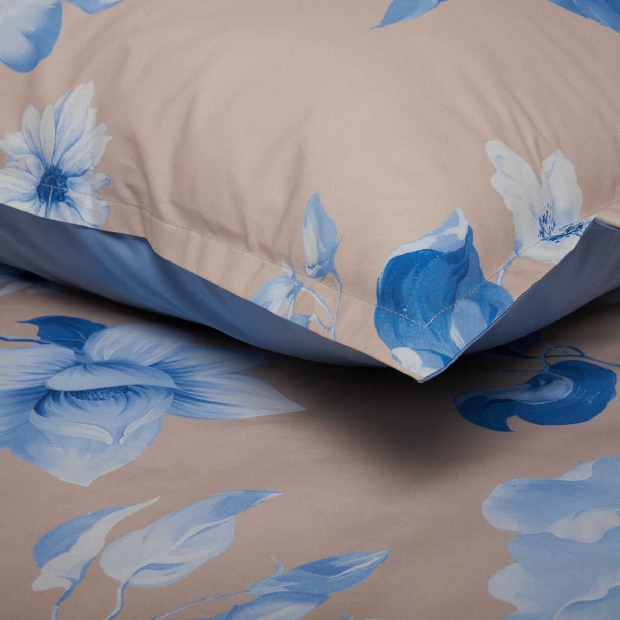 Parure Copripiumino in Percalle di Cotone Fantasia Floreale - Rosewood