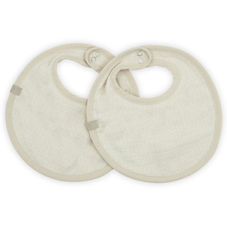 Set 2 Bavaglini in Cotone e Spugna di Bambù Organico - Waffle