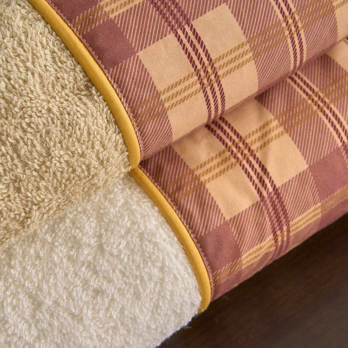 Set 2 Coppie in Spugna di Cotone con Balza in Percalle - Silene