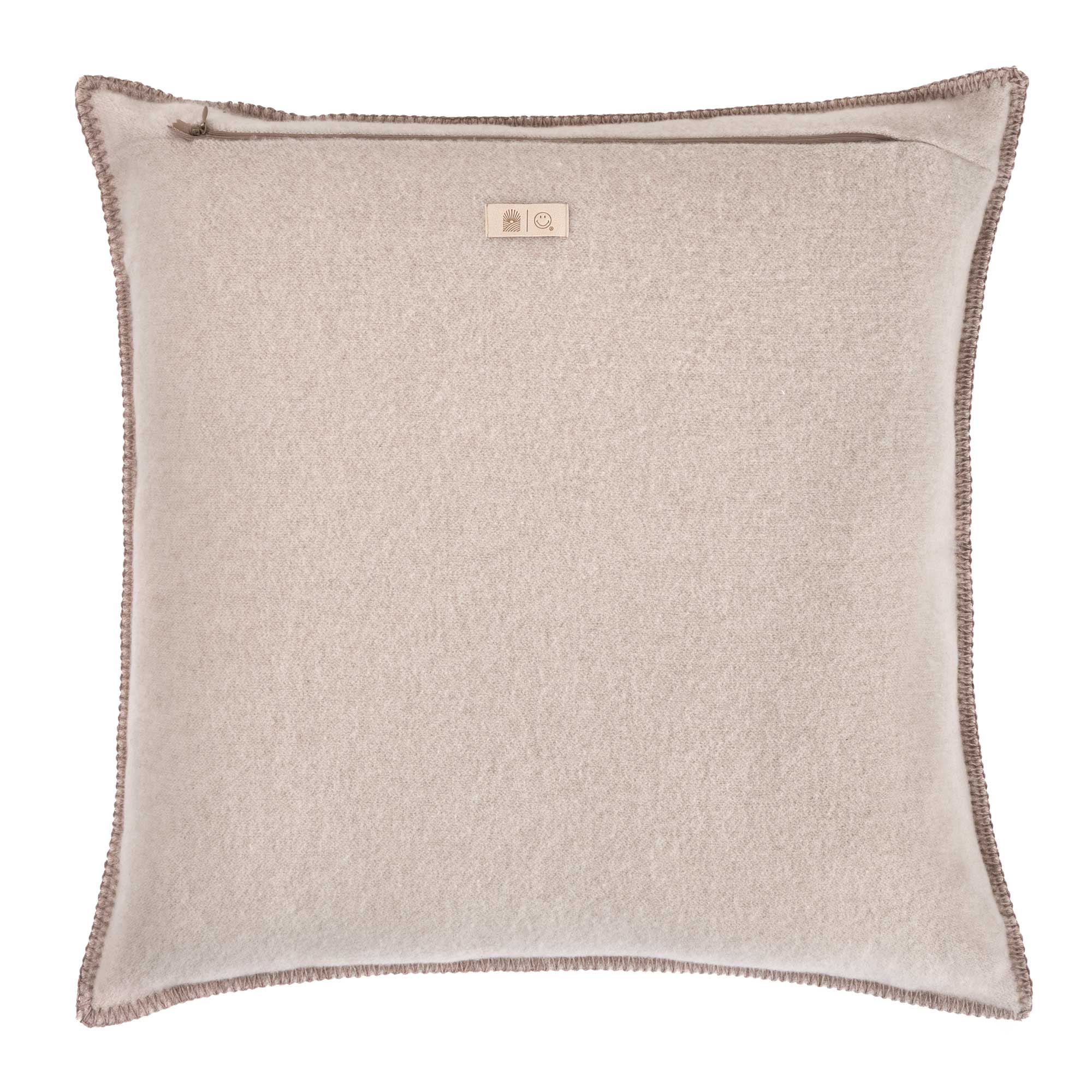 Copricuscino in Lana con Lavorazione Jacquard - Face