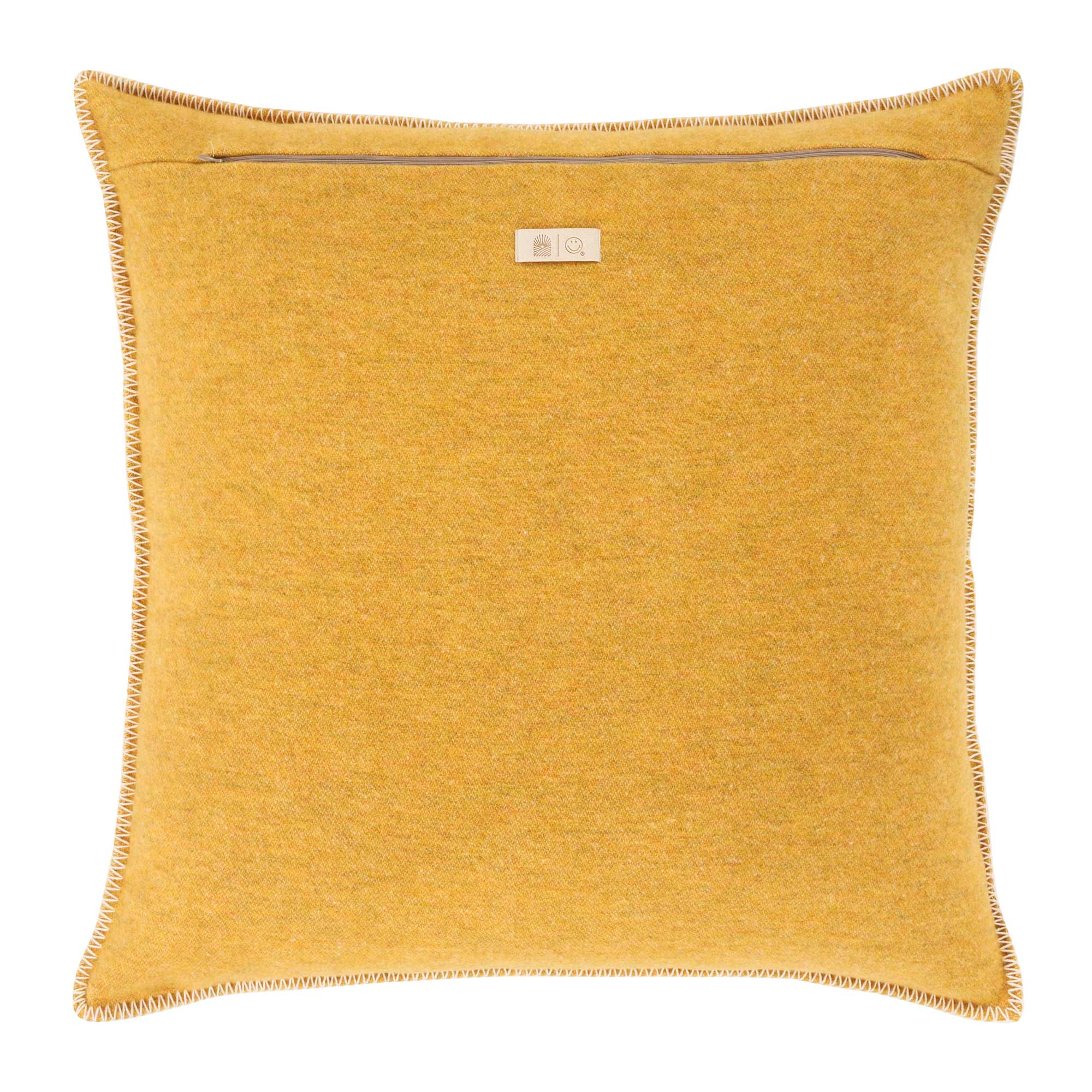 Copricuscino in Lana con Lavorazione Jacquard - Face