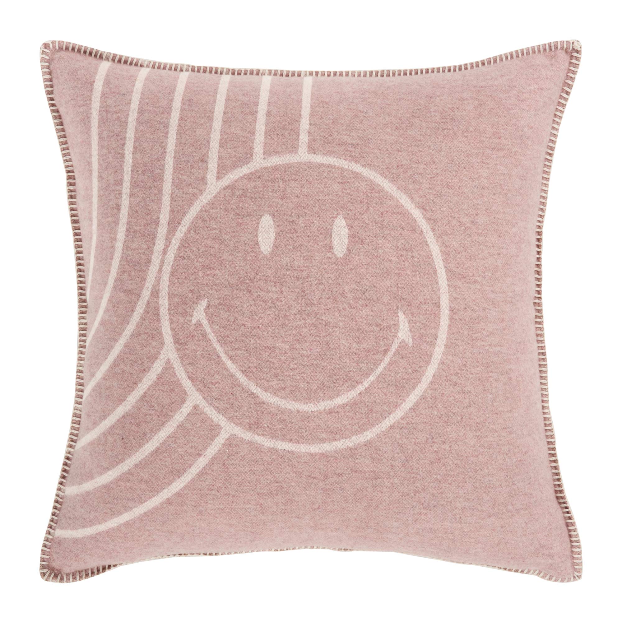 Copricuscino in Lana con Lavorazione Jacquard - Face