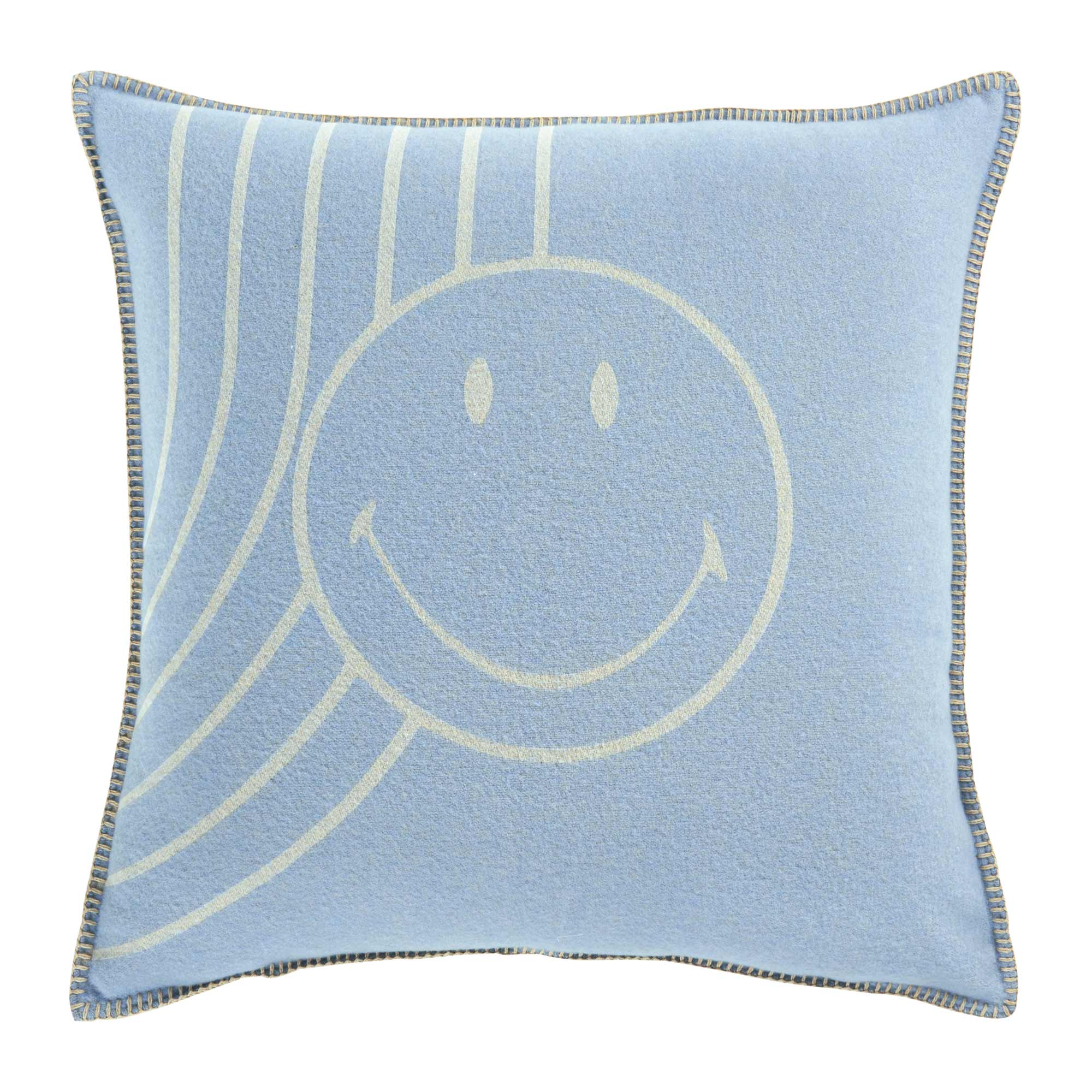 Copricuscino in Lana con Lavorazione Jacquard - Face