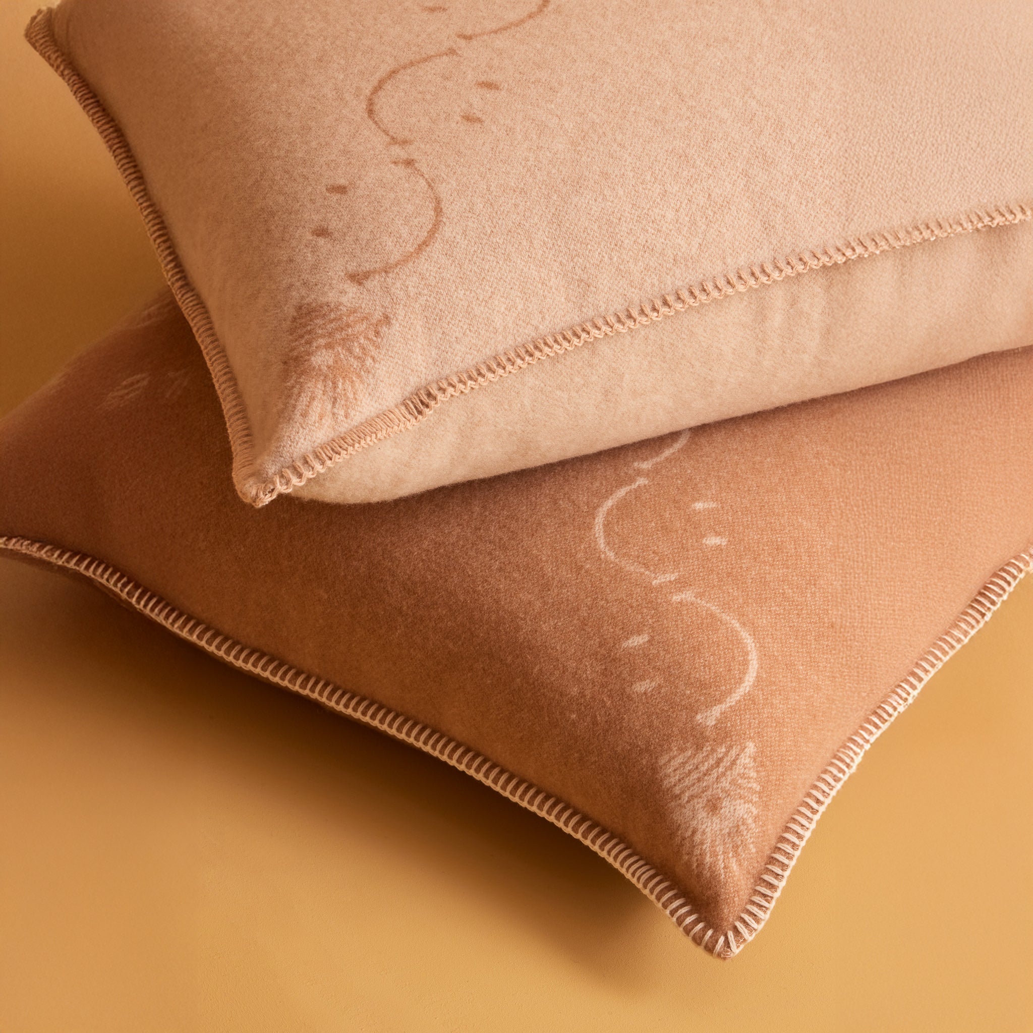 Copricuscino in Lana con Lavorazione Jacquard - Pattern