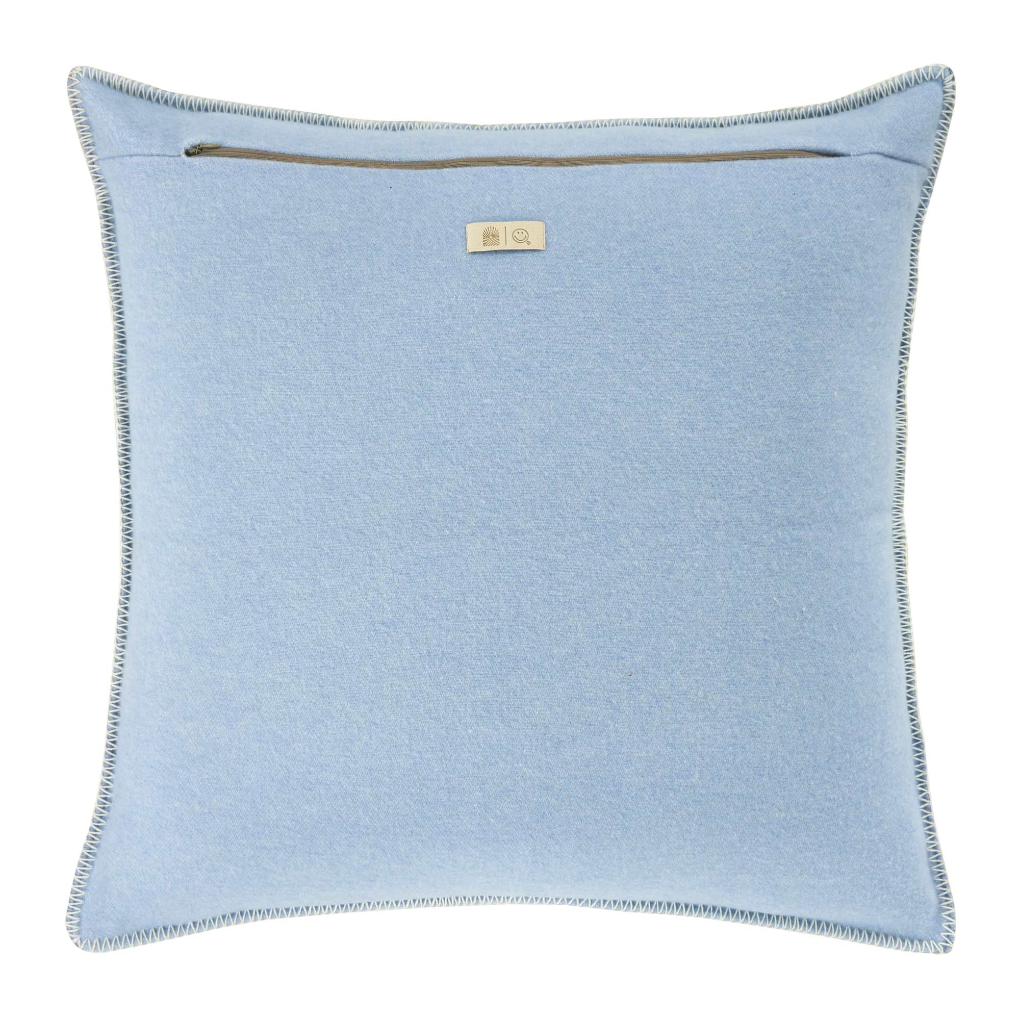 Copricuscino in Lana con Lavorazione Jacquard - Pattern