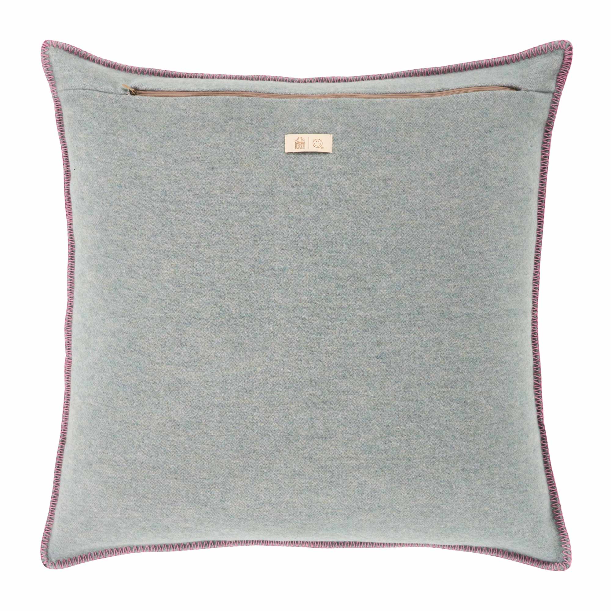 Copricuscino in Lana con Lavorazione Jacquard - Pattern