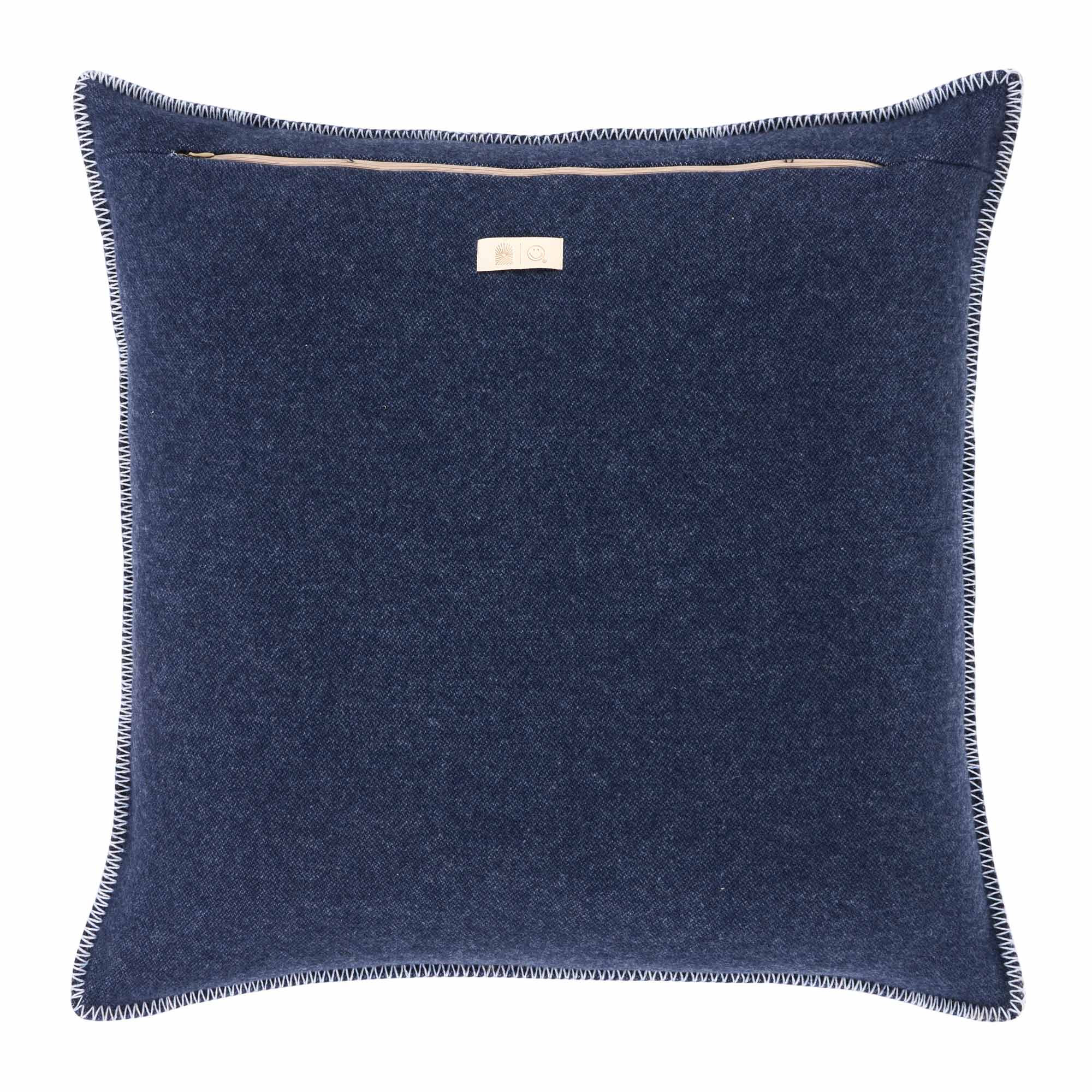 Copricuscino in Lana con Lavorazione Jacquard - Pattern