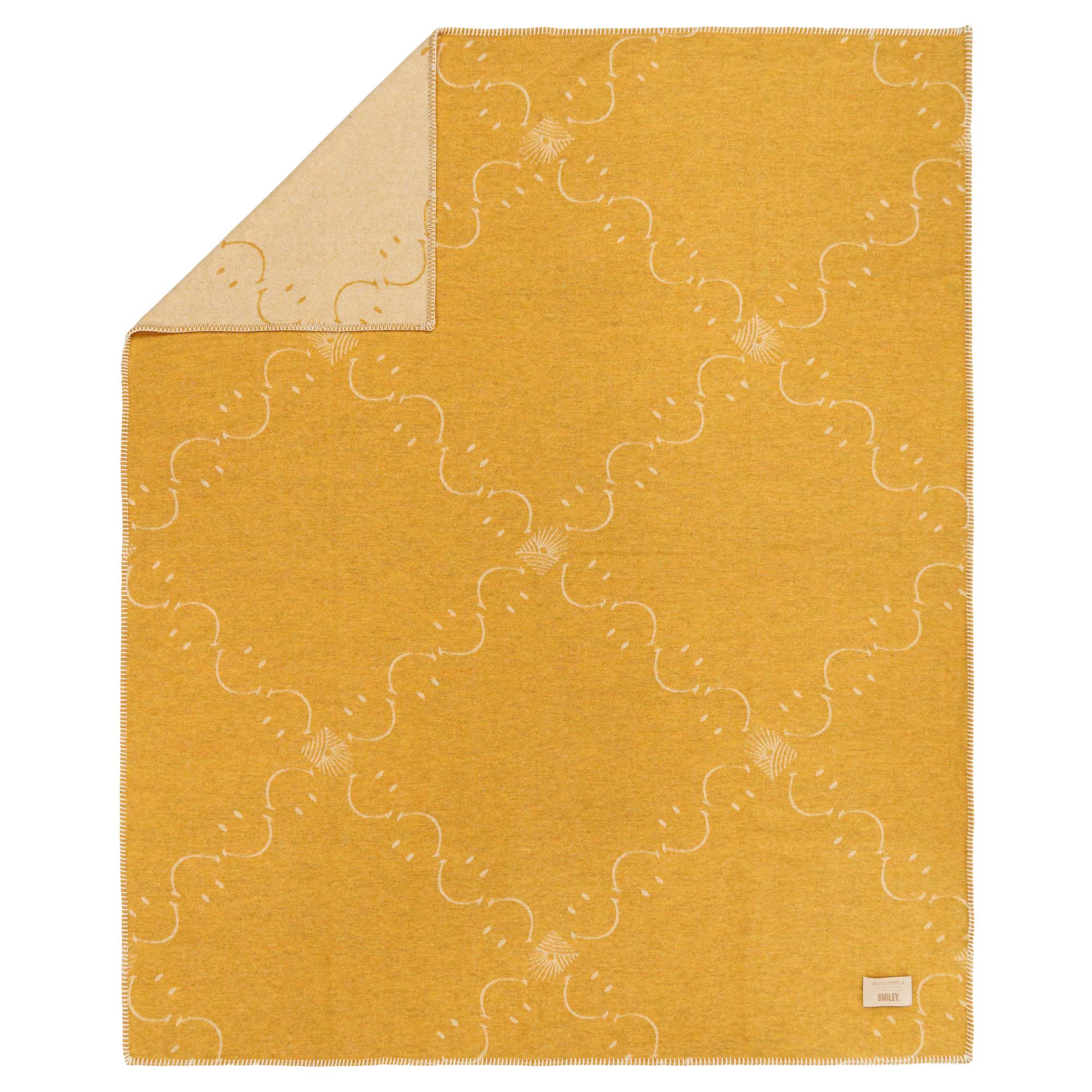 Plaid in Lana con Lavorazione Jacquard - Pattern