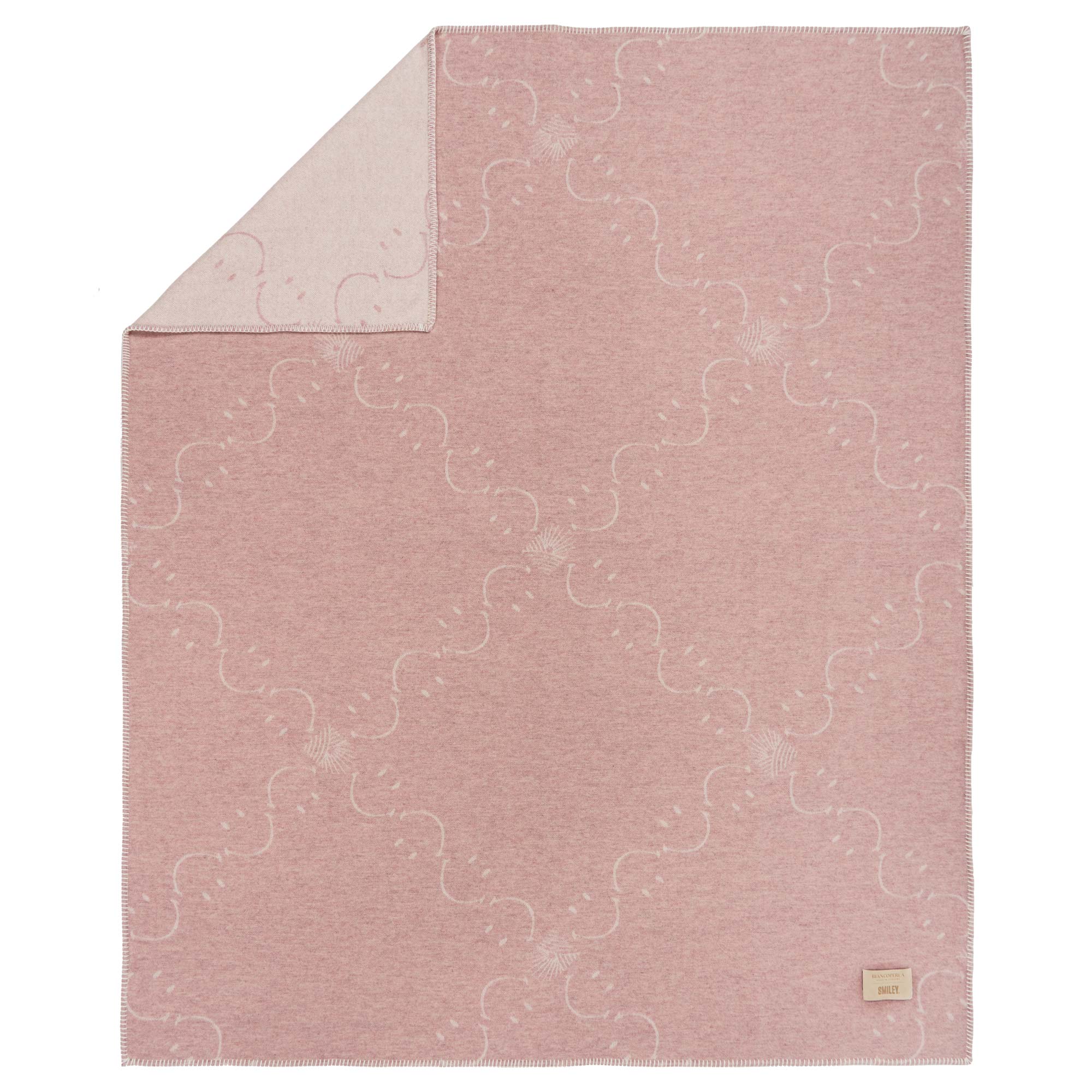 Plaid in Lana con Lavorazione Jacquard - Pattern