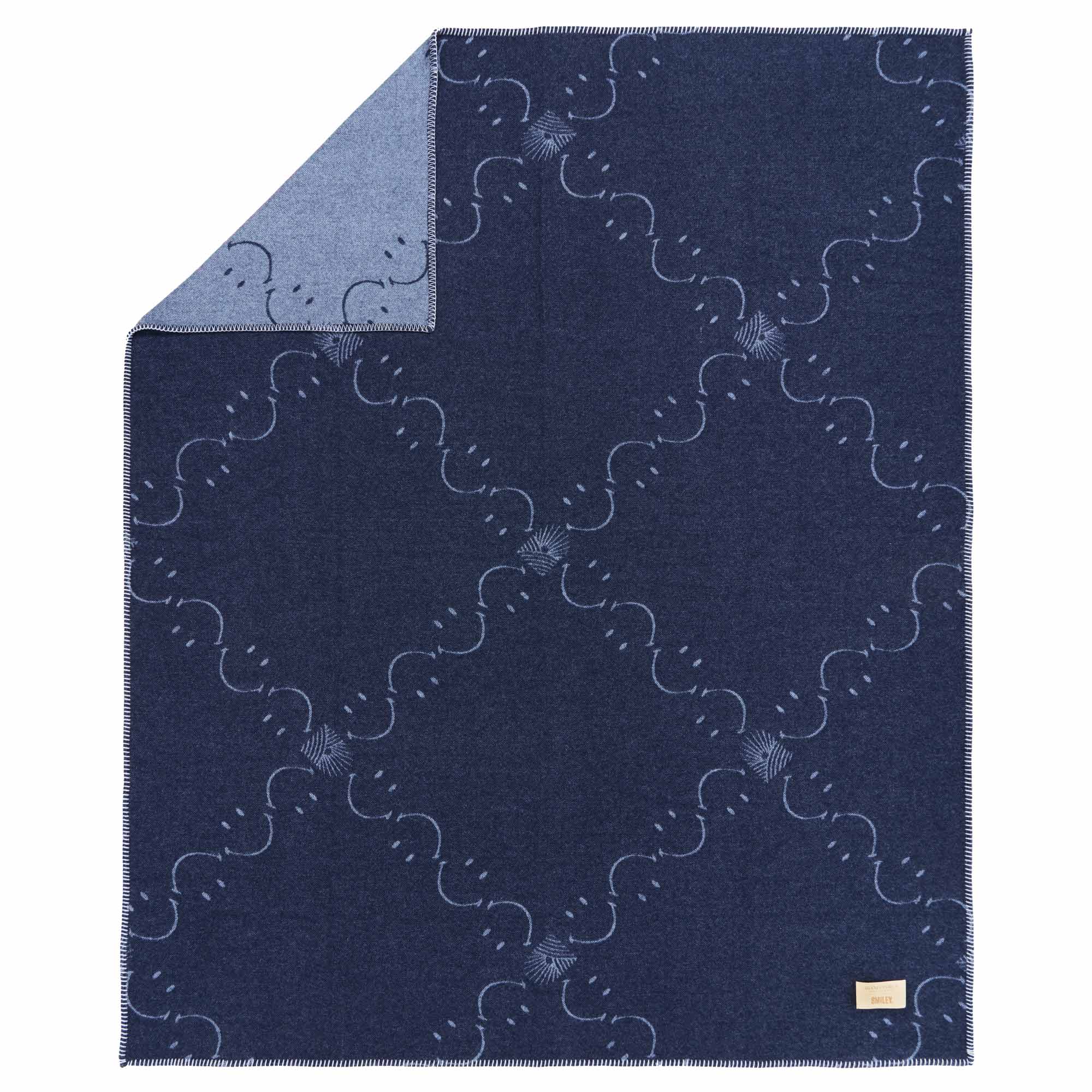 Plaid in Lana con Lavorazione Jacquard - Pattern