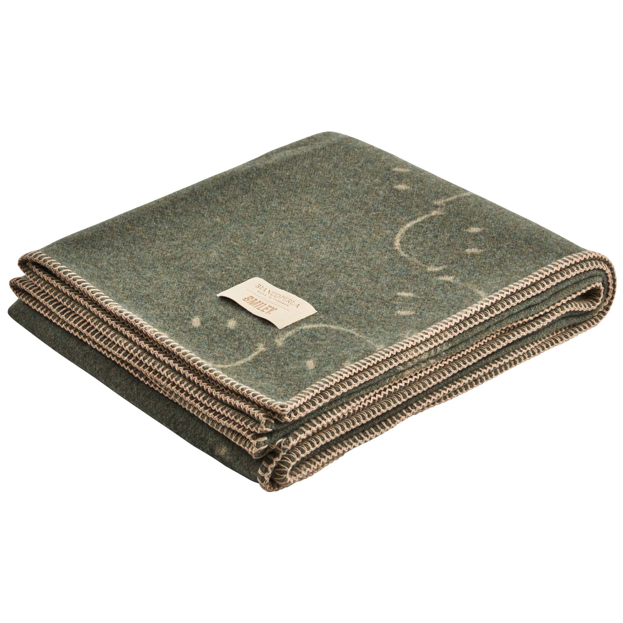 Plaid in Lana con Lavorazione Jacquard - Pattern