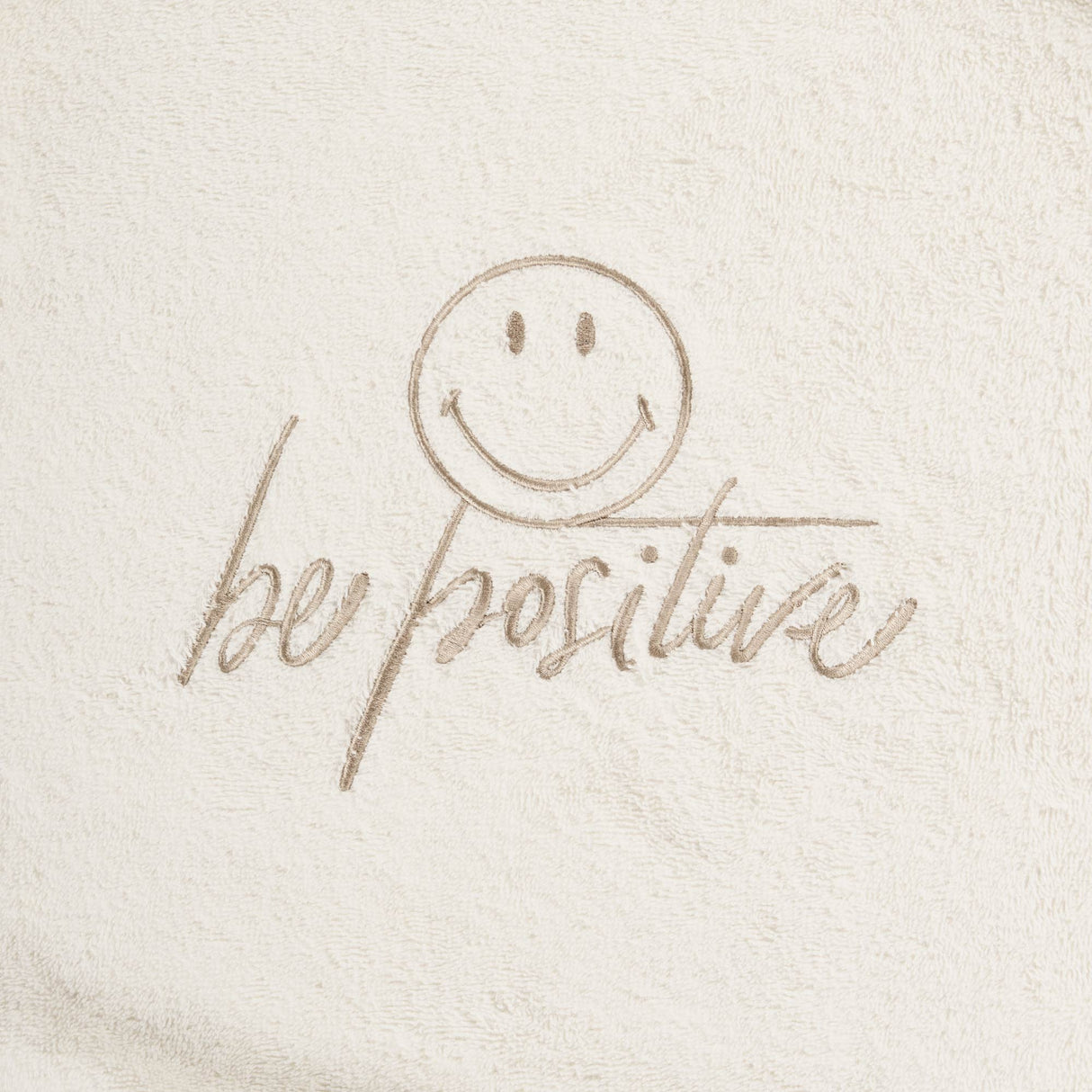 Telo Bagno in Spugna di Cotone Ricamato - Be Positive