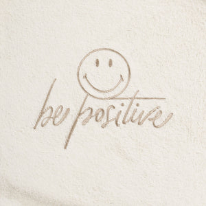 Telo Bagno in Spugna di Cotone Ricamato - Be Positive