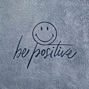 Telo Bagno in Spugna di Cotone Ricamato - Be Positive