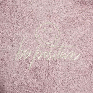 Telo Bagno in Spugna di Cotone Ricamato - Be Positive