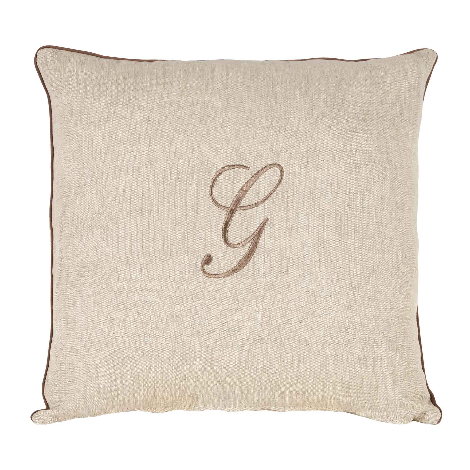 Cuscino Arredo in Lino Con Cifre - Santiago