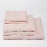 Set Asciugamani 5 pezzi in Spugna di Cotone con Doppia Balza - Dolce Ozio