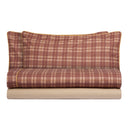 Completo Lenzuola in Percalle di Cotone Stampa a Quadri - Silene