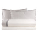 Completo Lenzuola in Puro Cotone con Bordo Rigato Tinto in Filo - Taormina