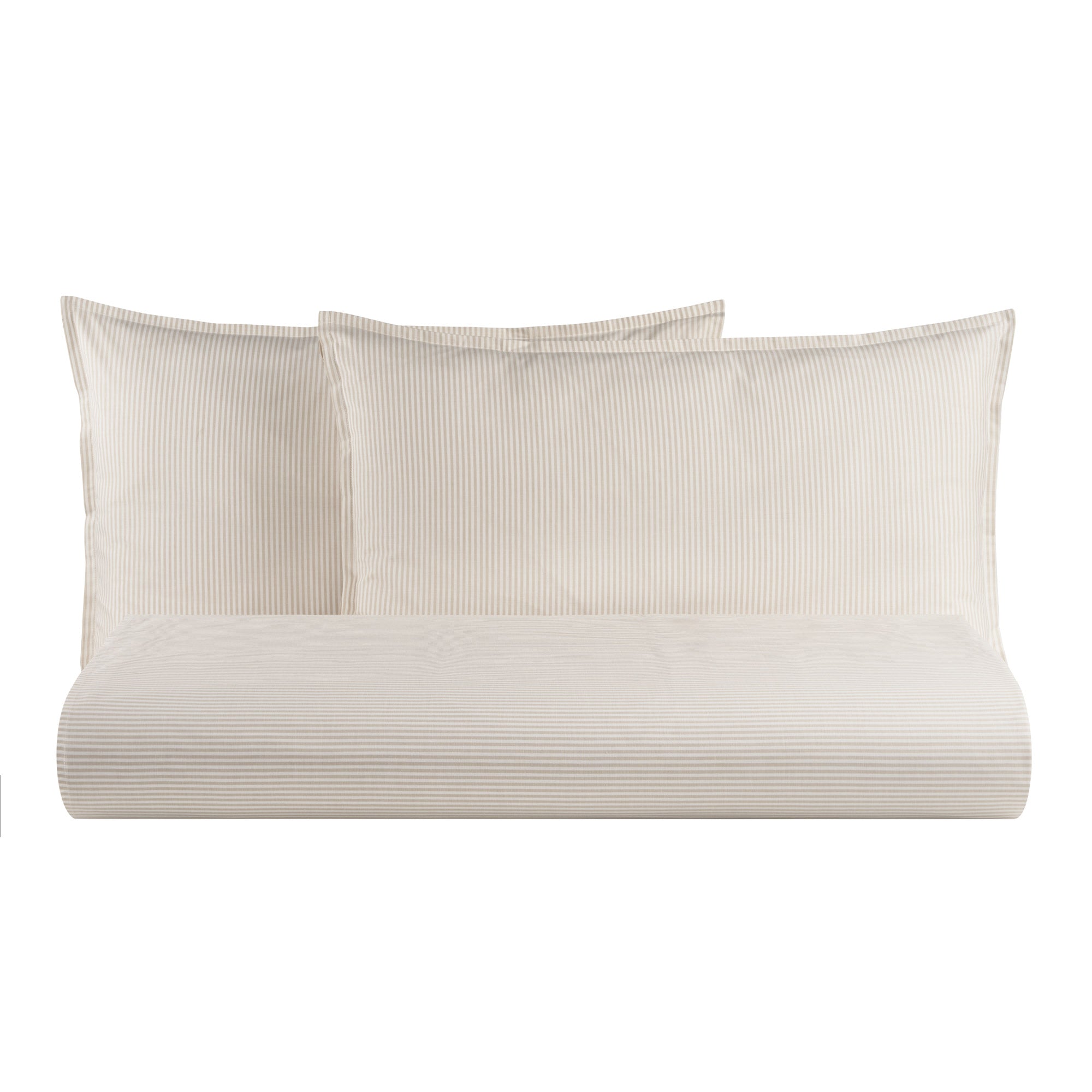 Parure Copripiumino in Puro Cotone Rigato Tinto in Filo - Taormina