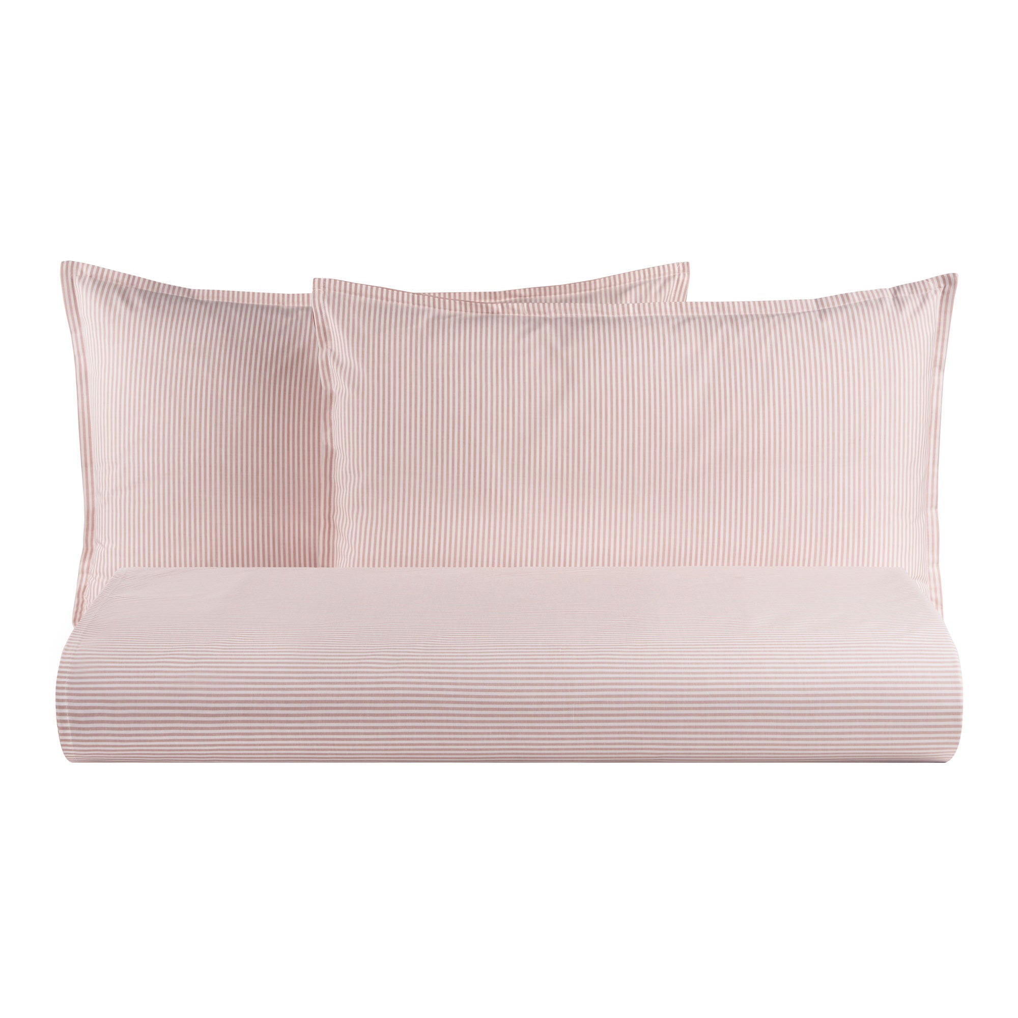 Parure Copripiumino in Puro Cotone Rigato Tinto in Filo - Taormina