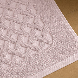 Tappeto in Spugna di Puro Cotone Tinta Unita - Perla
