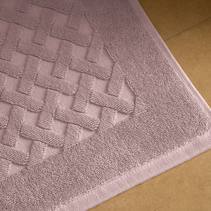 Tappeto in Spugna di Puro Cotone Tinta Unita - Perla