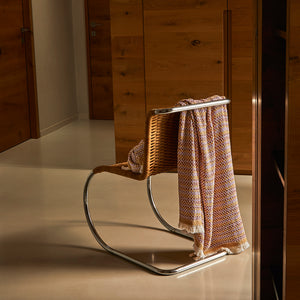 Plaid in Puro Cotone Tinto in Filo - Telaio