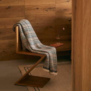 Plaid in Puro Cotone Tinto in Filo - Telaio