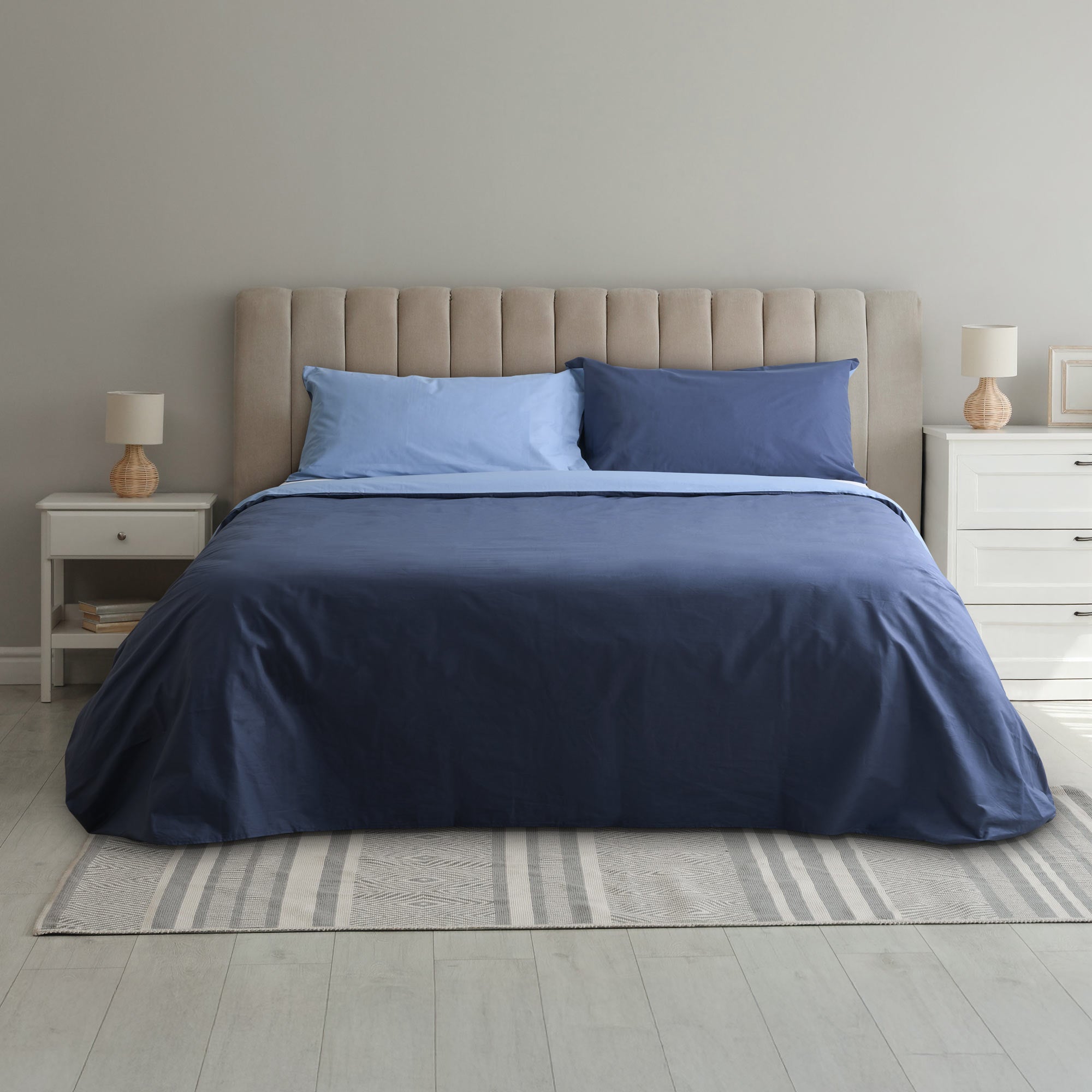 Parure Copripiumino in Puro cotone Double Face - Tortona Bicolor