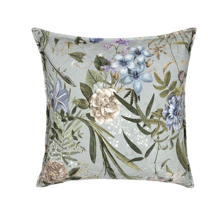 Cuscino in Piquet di Puro Cotone Stampa Floreale - Vanitas