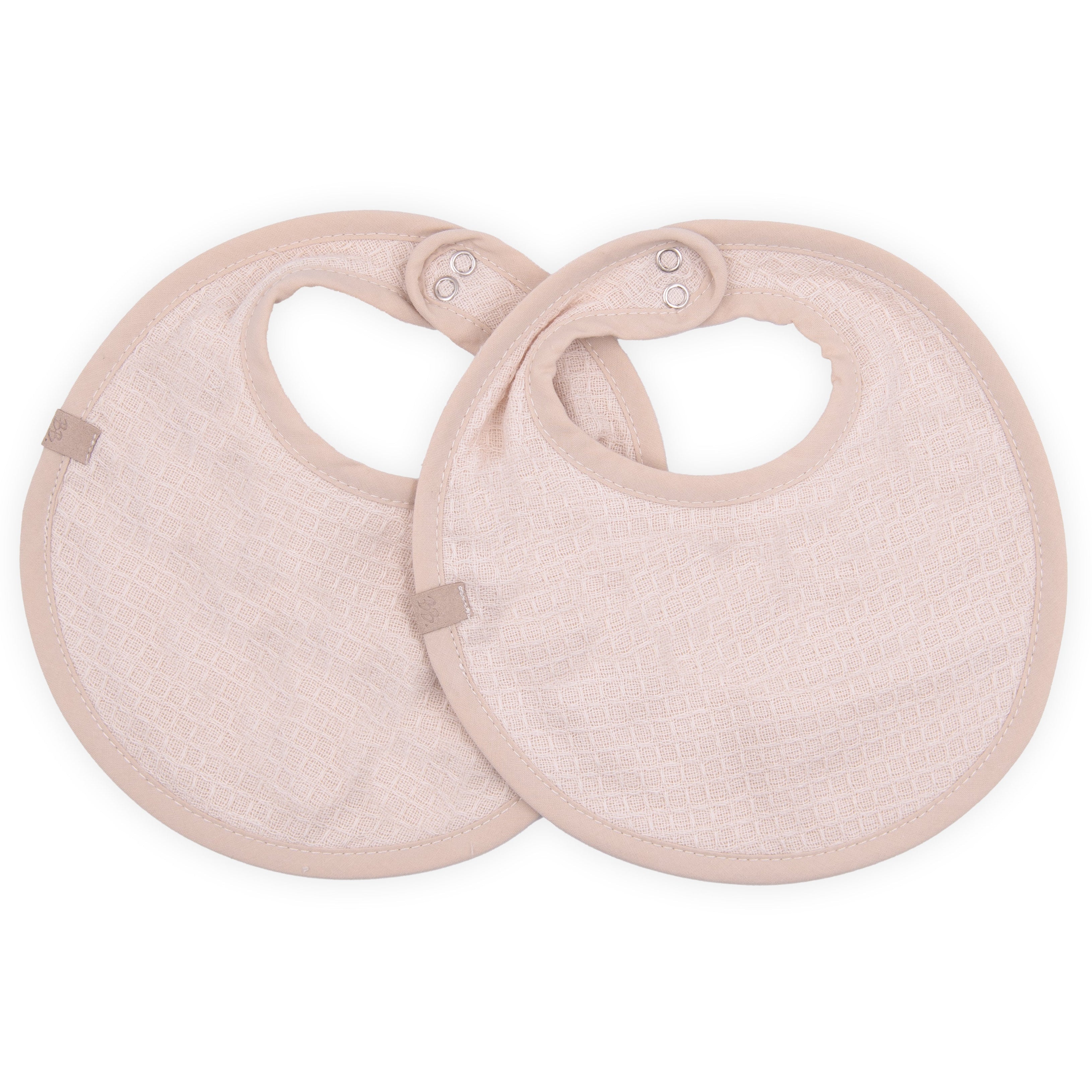 Set 2 Bavaglini in Cotone e Spugna di Bambù Organico - Waffle