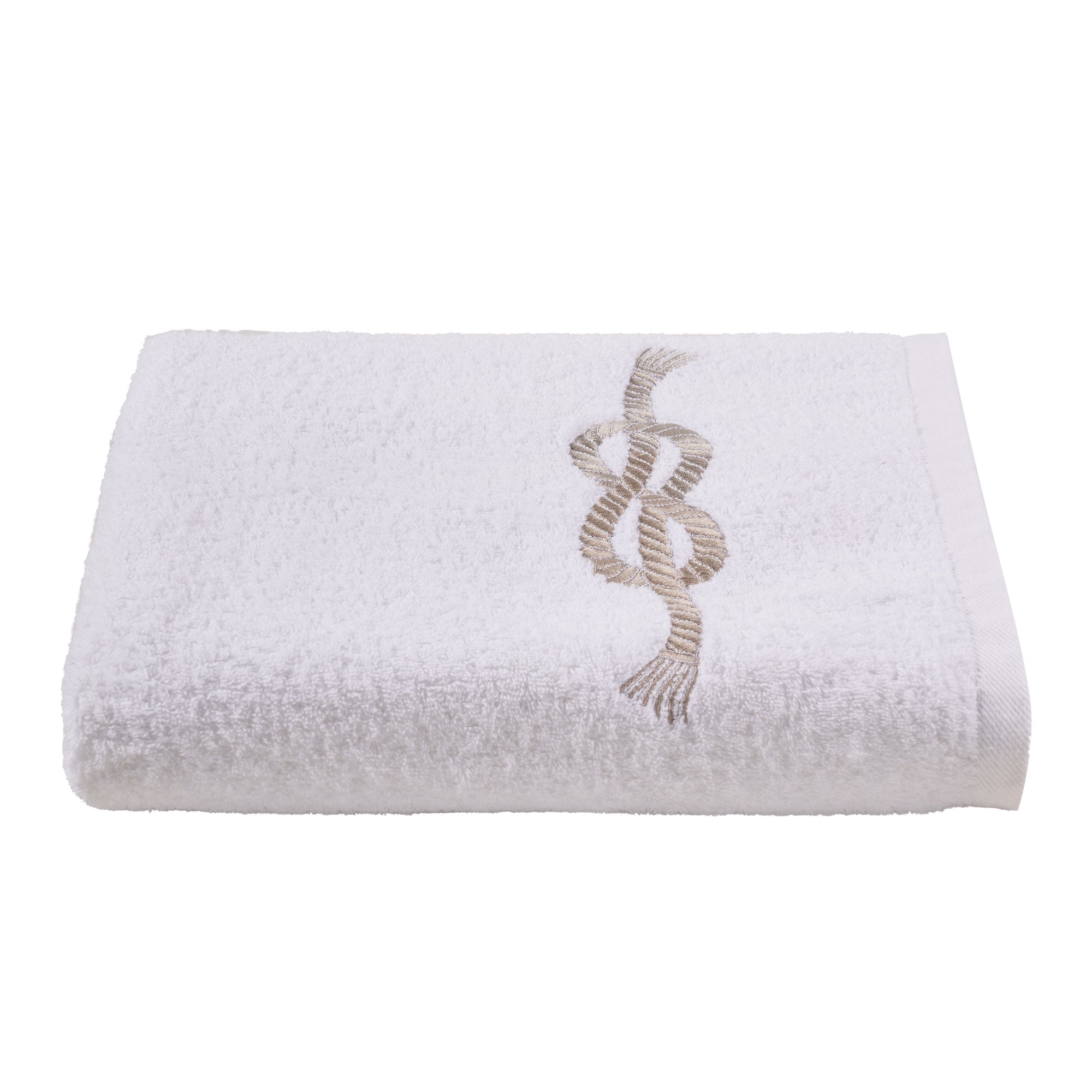 Telo da bagno in Spugna di Cotone con Ricamo - Vespucci