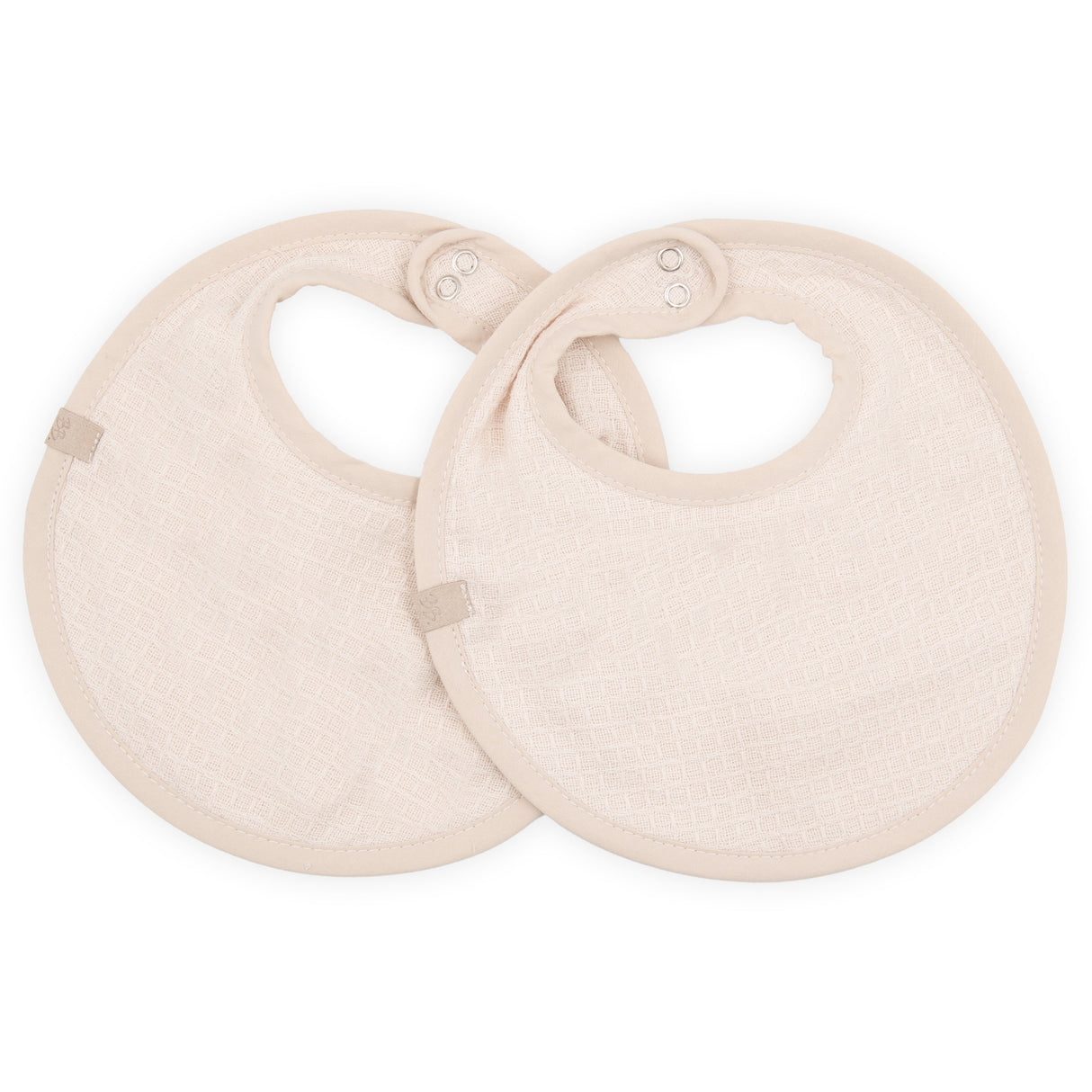 Set 2 Bavaglini in Cotone e Spugna di Bambù Organico - Waffle