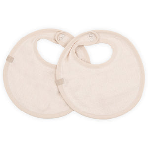 Set 2 Bavaglini in Cotone e Spugna di Bambù Organico - Waffle