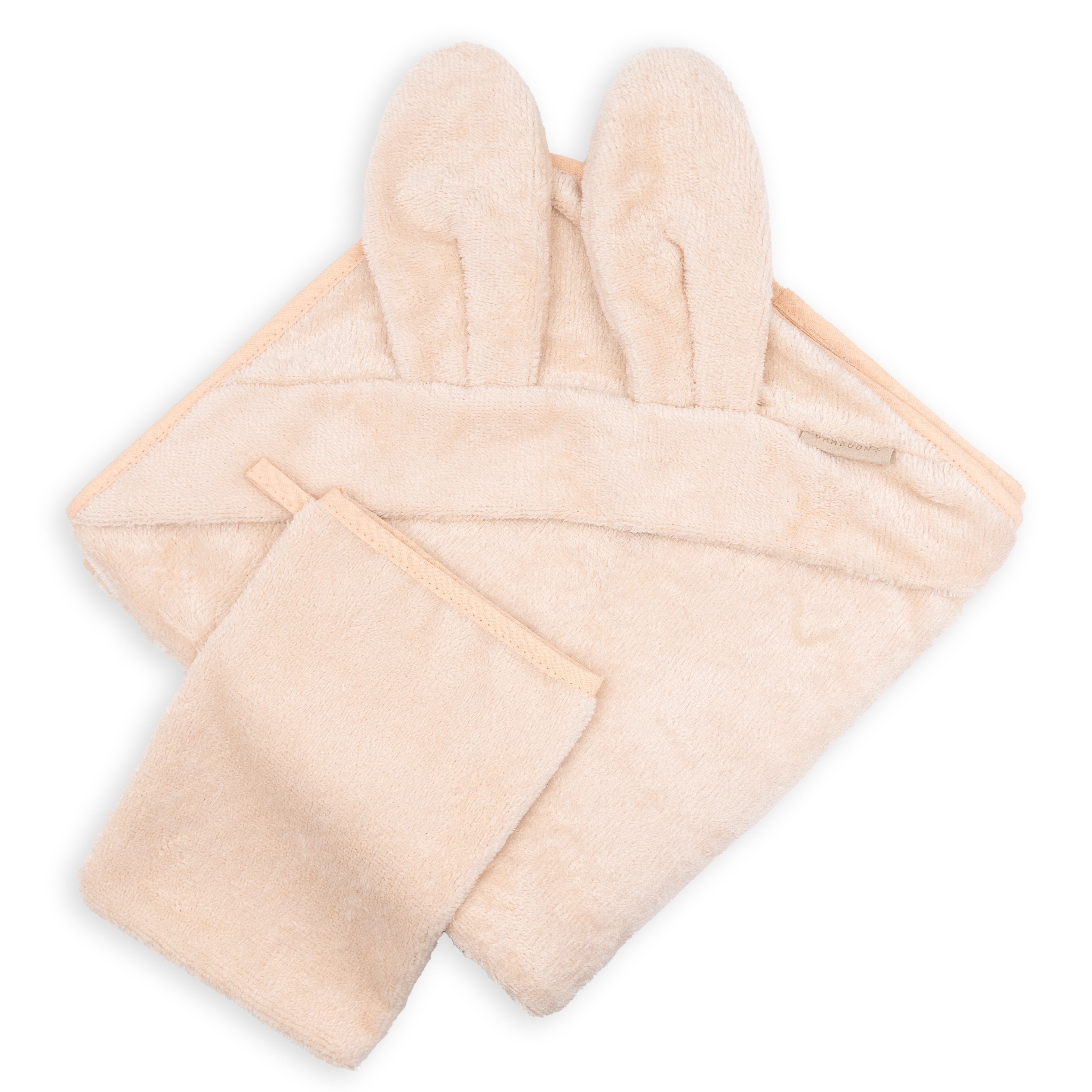 Set Accappatoio a Triangolo da Neonato in Spugna di Bambù Organico con Guanto  - Ari