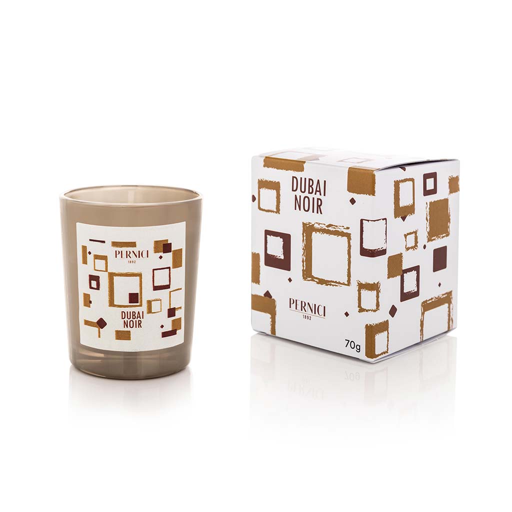 Candela Profumata Fragranza Cioccolato e Pistacchio - Dubai Noir