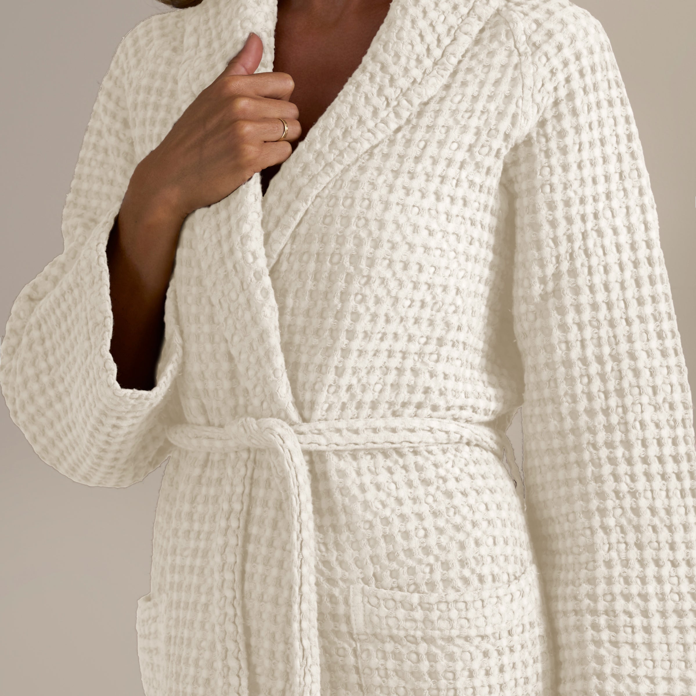 Accappatoio Scialle Nido d'Ape in puro Cotone - Jaspy