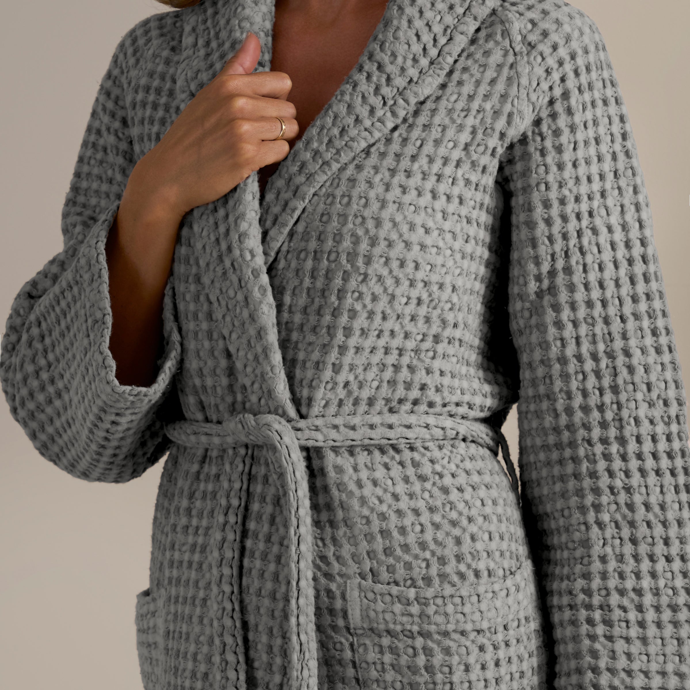 Accappatoio Scialle Nido d'Ape in puro Cotone - Jaspy