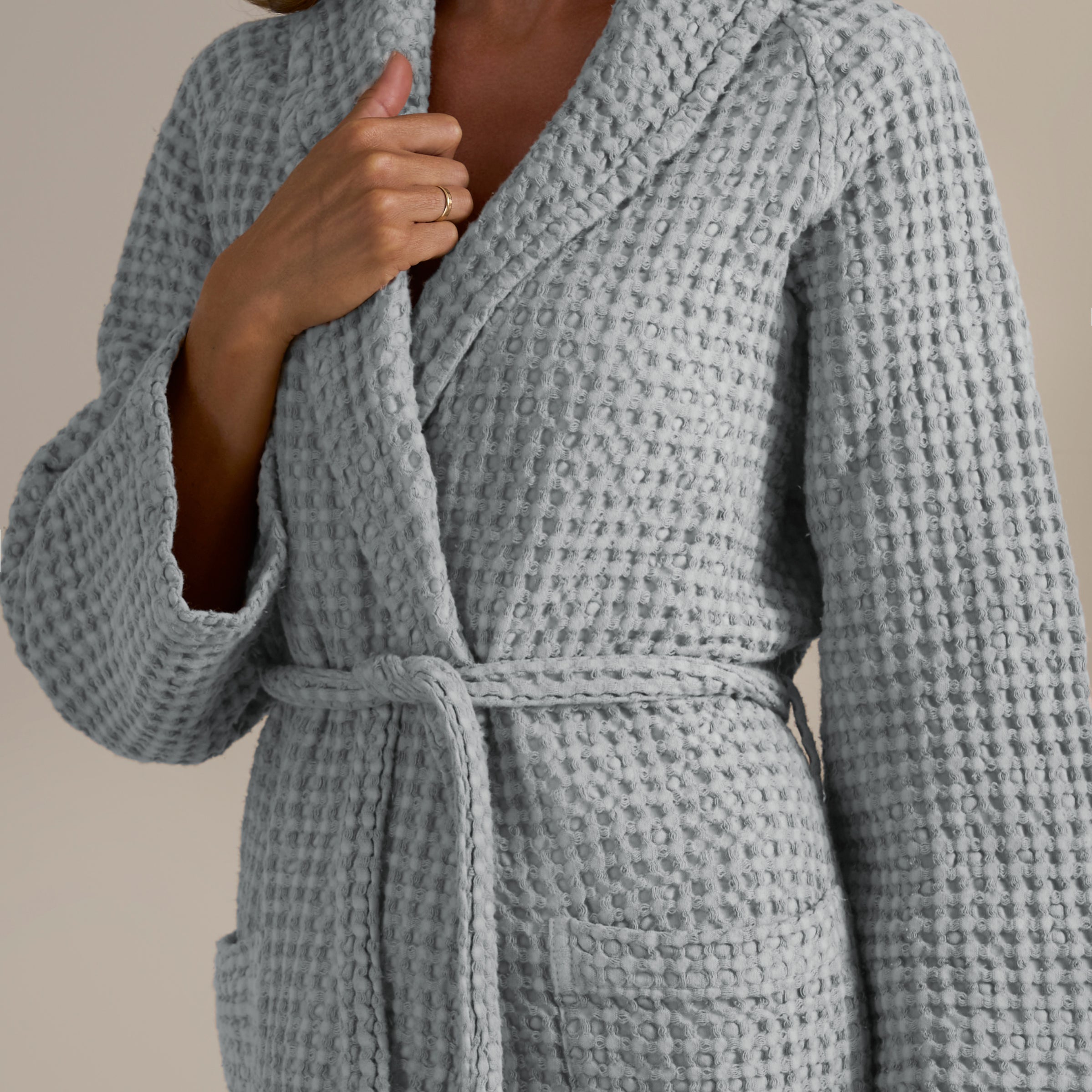 Accappatoio Scialle Nido d'Ape in puro Cotone - Jaspy