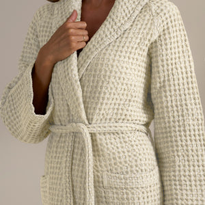 Accappatoio Scialle Nido d'Ape in puro Cotone - Jaspy