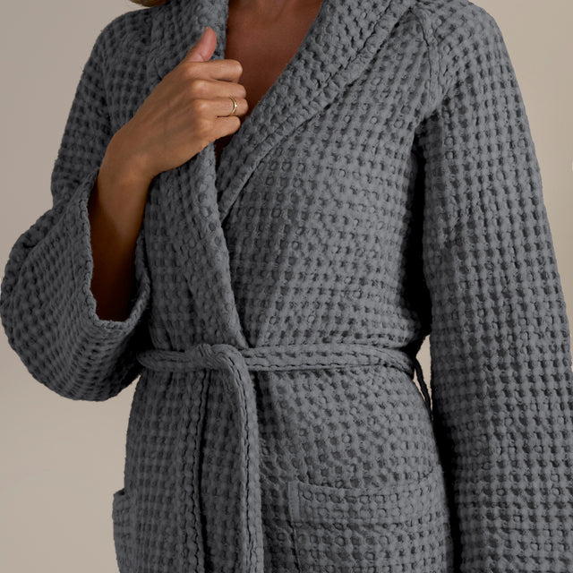 Accappatoio Scialle Nido d'Ape in puro Cotone - Jaspy