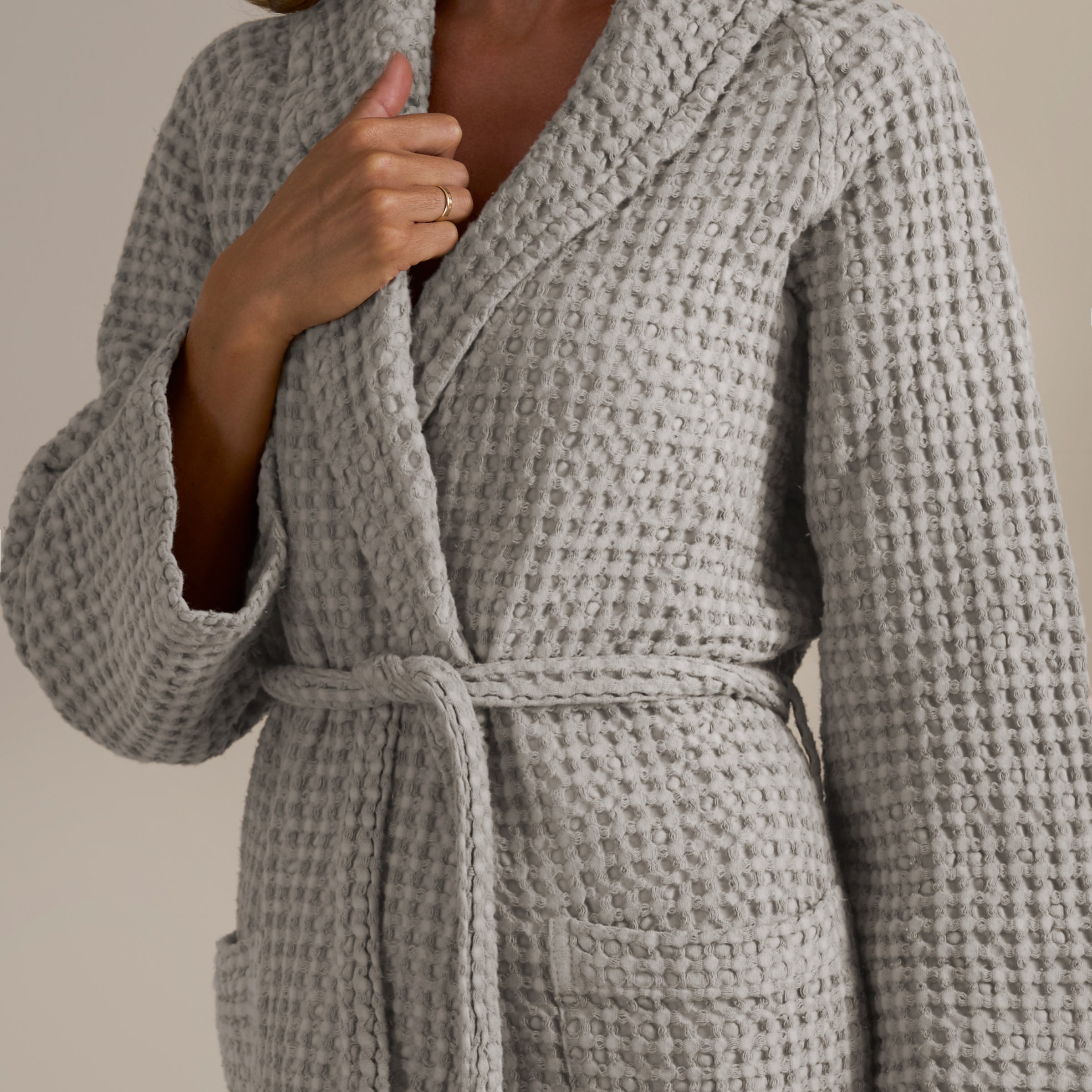 Accappatoio Scialle Nido d'Ape in puro Cotone - Jaspy