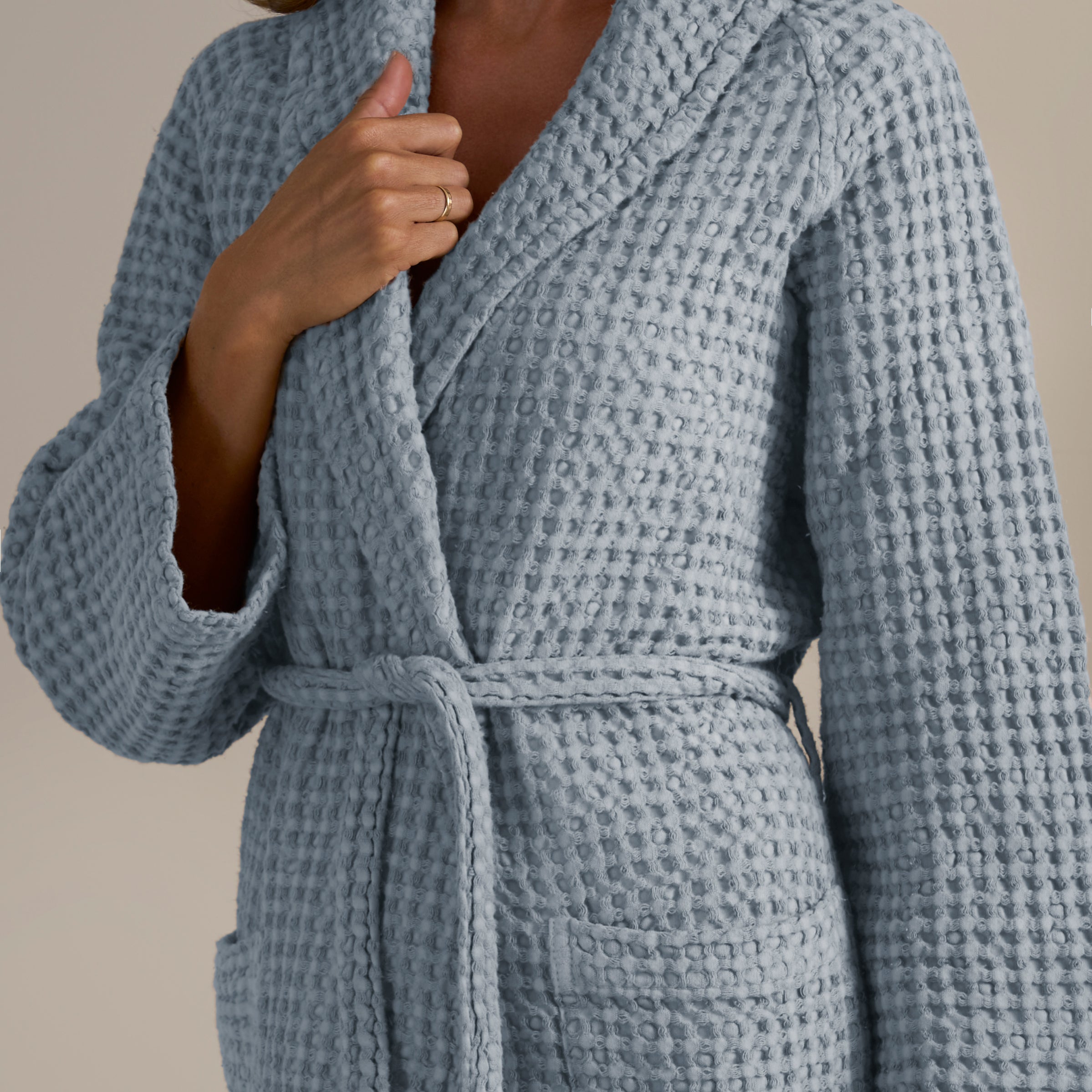 Accappatoio Scialle Nido d'Ape in puro Cotone - Jaspy